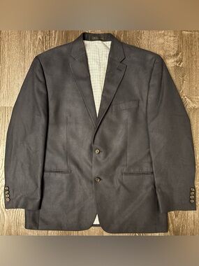 Lauren Ralph Lauren Blazer 42S Mens Gray 2-Button Sigle Breasted
